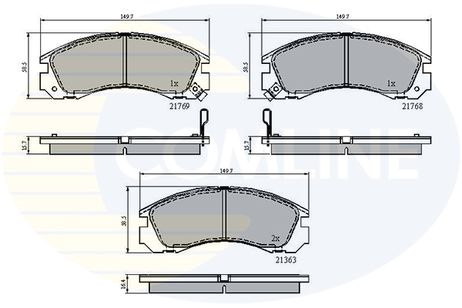 фото Comline CBP3234 Колодки тормозные дисковые | перед | Comline CBP3234 Колодки тормозные дисковые | перед |
