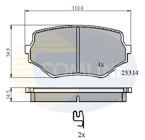 фото Comline CBP3475 Комплект тормозных колодок, дисковый тормоз | перед | Comline CBP3475 Комплект тормозных колодок, дисковый тормоз | перед |
