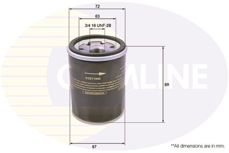 Comline CSZ11940 Фильтр масляный