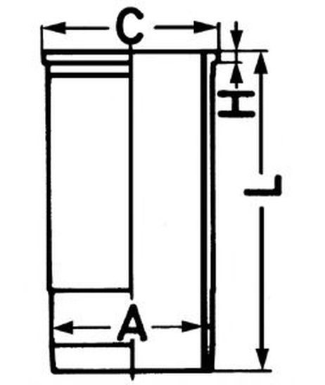 Kolbenschmidt 89816110 Гильза цилиндра MAN d2066 le/lf/luh HCV