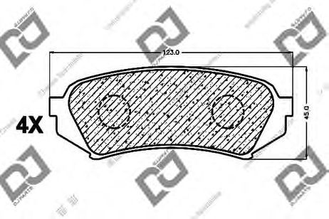 фото DJ PARTS BP1006 Колодки тормозные дисковые | зад | DJ PARTS BP1006 Колодки тормозные дисковые | зад |