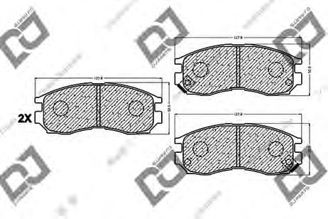 фото DJ PARTS BP1020 Колодки тормозные дисковые | перед | DJ PARTS BP1020 Колодки тормозные дисковые | перед |