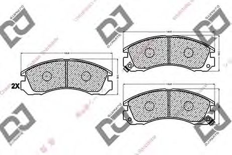 фото DJ PARTS BP1024 Колодки тормозные дисковые | перед | DJ PARTS BP1024 Колодки тормозные дисковые | перед |
