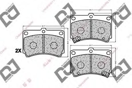фото DJ PARTS BP1027 Колодки тормозные дисковые | перед | DJ PARTS BP1027 Колодки тормозные дисковые | перед |
