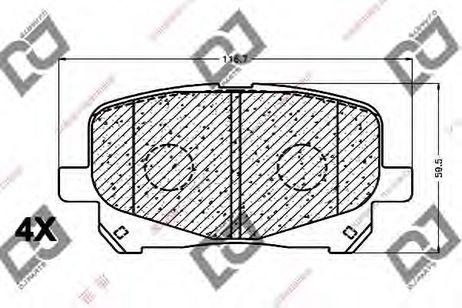 фото DJ PARTS BP1069 Колодки тормозные дисковые | перед | DJ PARTS BP1069 Колодки тормозные дисковые | перед |