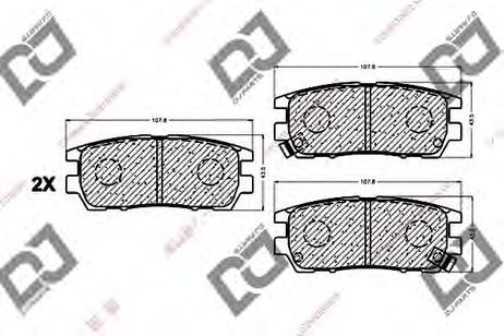 фото DJ PARTS BP1077 Колодки тормозные дисковые | зад | DJ PARTS BP1077 Колодки тормозные дисковые | зад |