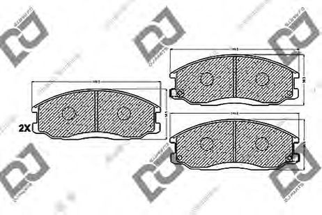фото DJ PARTS BP1126 Колодки тормозные дисковые | перед | DJ PARTS BP1126 Колодки тормозные дисковые | перед |