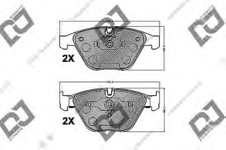 фото DJ PARTS BP1184 Колодки тормозные дисковые | перед | DJ PARTS BP1184 Колодки тормозные дисковые | перед |
