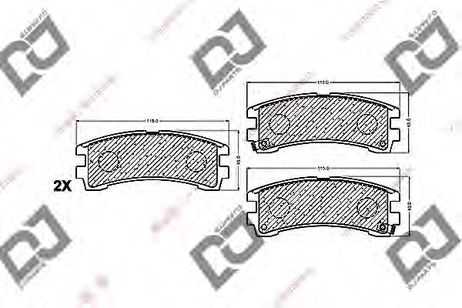 фото DJ PARTS BP1472 Колодки тормозные дисковые | перед | DJ PARTS BP1472 Колодки тормозные дисковые | перед |