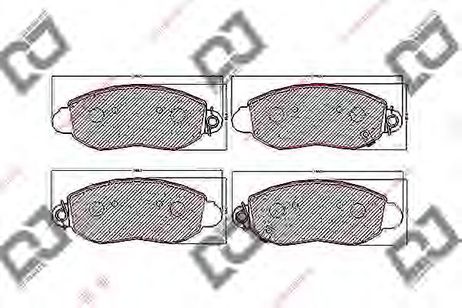 фото DJ PARTS BP1700 Колодки тормозные дисковые | перед | DJ PARTS BP1700 Колодки тормозные дисковые | перед |