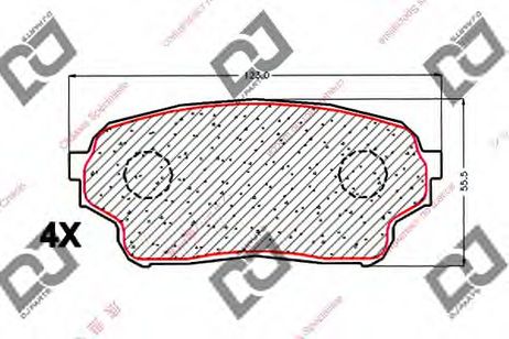фото DJ PARTS BP1849 Колодки тормозные дисковые | перед | DJ PARTS BP1849 Колодки тормозные дисковые | перед |
