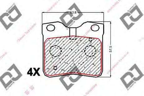 фото DJ PARTS BP1897 Колодки тормозные дисковые | зад | DJ PARTS BP1897 Колодки тормозные дисковые | зад |
