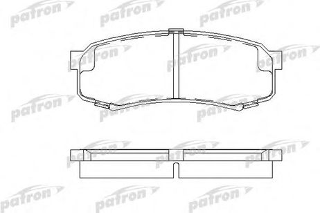фото PATRON PBP1021 Колодки тормозные дисковые | зад | PATRON PBP1021 Колодки тормозные дисковые | зад |