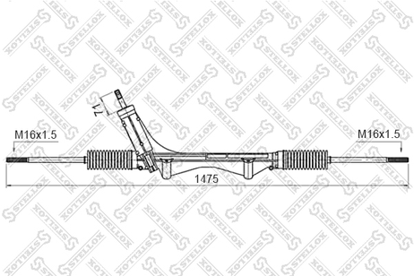 фото Stellox 00-35016-SX Рейка рулевая механ. с рул. тягами Ford Stellox 00-35016-SX Рейка рулевая механ. с рул. тягами Ford