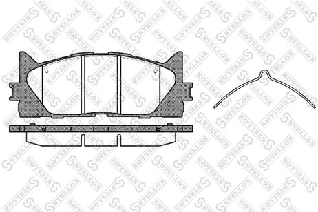фото Stellox 002 007-SX Колодки дисковые п. Toyota Camry 06> | перед | Stellox 002 007-SX Колодки дисковые п. Toyota Camry 06> | перед |