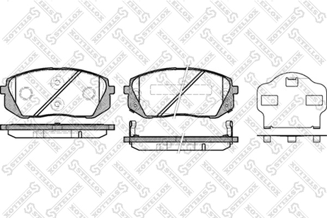 фото Stellox 002 010-SX Колодки дисковые п. KIA Carens 2.0CVVTi/ | перед | Stellox 002 010-SX Колодки дисковые п. KIA Carens 2.0CVVTi/ | перед |