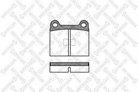 фото Stellox 028 000-SX Колодки дисковые п. VW Golf/Jetta 1.1-1. | перед | Stellox 028 000-SX Колодки дисковые п. VW Golf/Jetta 1.1-1. | перед |