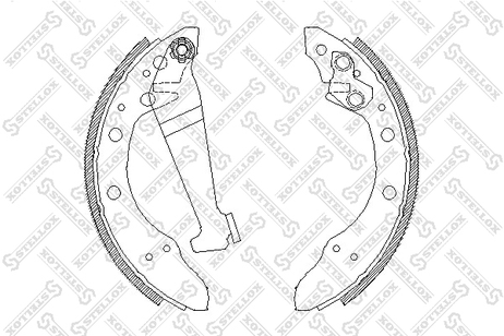 фото Stellox 057 100-SX Колодки барабанные Audi 100 1.9-2.0d <82 | зад | Stellox 057 100-SX Колодки барабанные Audi 100 1.9-2.0d <82 | зад |