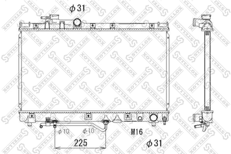 фото Stellox 10-25150-SX Радиатор Toyota Corona 2.0 акпп 93-95 | перед | Stellox 10-25150-SX Радиатор Toyota Corona 2.0 акпп 93-95 | перед |