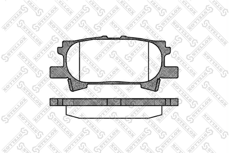 фото Stellox 1051 000-SX Колодки дисковые з. Lexus RX 300 03> | зад | Stellox 1051 000-SX Колодки дисковые з. Lexus RX 300 03> | зад |