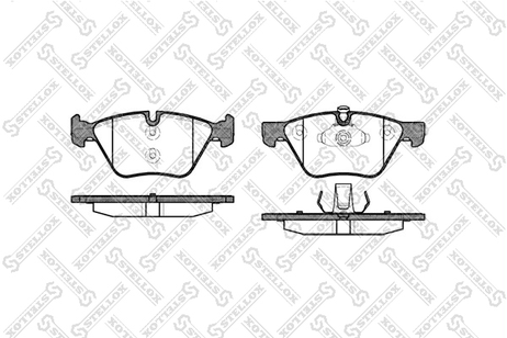 фото Stellox 1063 000-SX Колодки дисковые п. BMW E60 2.0i 03> | перед | Stellox 1063 000-SX Колодки дисковые п. BMW E60 2.0i 03> | перед |
