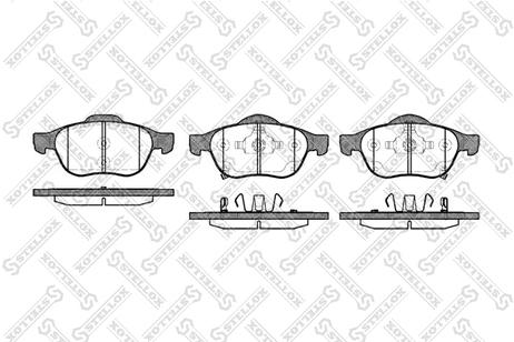 фото Stellox 1065 002-SX Колодки дисковые п. Toyota Avensis 00-03 | перед | Stellox 1065 002-SX Колодки дисковые п. Toyota Avensis 00-03 | перед |