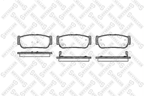 фото Stellox 1074 002-SX Колодки дисковые з. Ssansyong Kyron 05> | зад | Stellox 1074 002-SX Колодки дисковые з. Ssansyong Kyron 05> | зад |