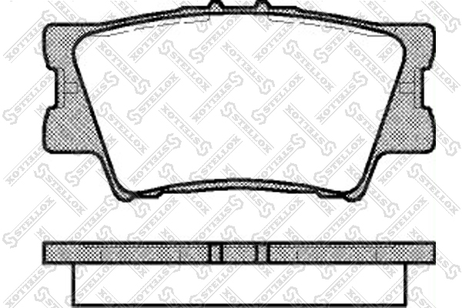 фото Stellox 1242 000B-SX Колодки дисковые задние Toyota Rav4 Stellox 1242 000B-SX Колодки дисковые задние Toyota Rav4