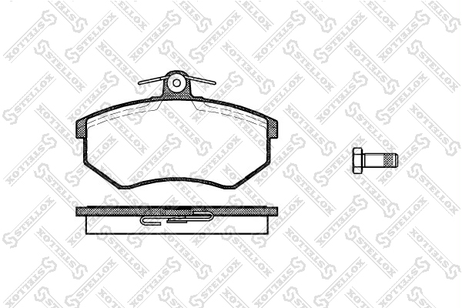 фото Stellox 145 010-SX Колодки дисковые п VW Golf GTi 1.8 86-89 | перед | Stellox 145 010-SX Колодки дисковые п VW Golf GTi 1.8 86-89 | перед |