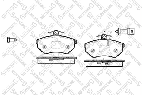 Stellox 145 042-SX Колодки дисковые п. VW Passat 1.8-2.0/1. | перед |