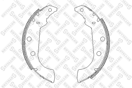 фото Stellox 146 101-SX Колодки барабанные Peugeot 306 93-00/405 | зад | Stellox 146 101-SX Колодки барабанные Peugeot 306 93-00/405 | зад |
