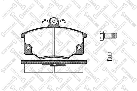 фото Stellox 157 014-SX Колодки дисковые п. Fiat Tempra 1.4i-1.9 | перед | Stellox 157 014-SX Колодки дисковые п. Fiat Tempra 1.4i-1.9 | перед |