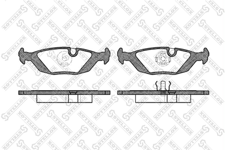 фото Stellox 166 000-SX Колодки дисковые з BMW E30 85-90 81-87 | зад | Stellox 166 000-SX Колодки дисковые з BMW E30 85-90 81-87 | зад |