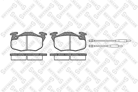 фото Stellox 203 034B-SX Колодки диск. п. Peugeot 106 1.1-1.5d | перед | Stellox 203 034B-SX Колодки диск. п. Peugeot 106 1.1-1.5d | перед |