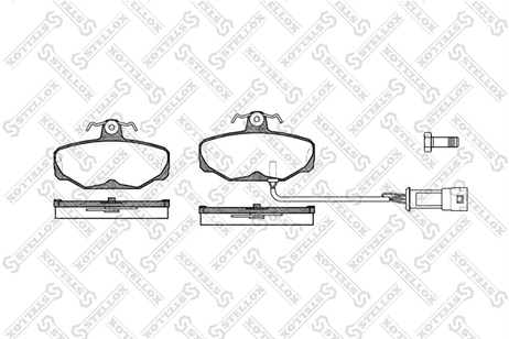 фото Stellox 216 002-SX Колодки дисковые з. Ford Sierra 1.6-2.3d | зад | Stellox 216 002-SX Колодки дисковые з. Ford Sierra 1.6-2.3d | зад |