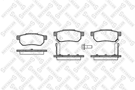 фото Stellox 244 002-SX Колодки дисковые з. Honda Civic 1.4-1.6 | зад | Stellox 244 002-SX Колодки дисковые з. Honda Civic 1.4-1.6 | зад |