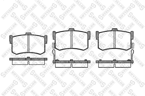 фото Stellox 253 002-SX Колодки дисковые з. Hyundai Sonata 96-98 | зад | Stellox 253 002-SX Колодки дисковые з. Hyundai Sonata 96-98 | зад |