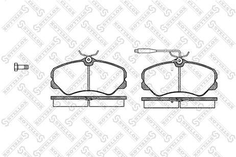 фото Stellox 273 002-SX Колодки дисковые п. Peugeot 405 1.4-1.9d | перед | Stellox 273 002-SX Колодки дисковые п. Peugeot 405 1.4-1.9d | перед |