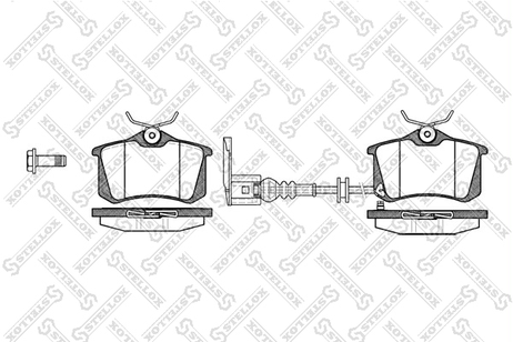 фото Stellox 274 041-SX Колодки дисковые з. Skoda Fabia 00> | зад | Stellox 274 041-SX Колодки дисковые з. Skoda Fabia 00> | зад |
