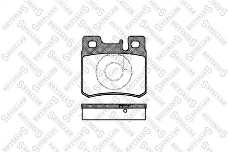фото Stellox 293 020B-SX Колодки дисковые задние MB w124 2.0-3.0d Stellox 293 020B-SX Колодки дисковые задние MB w124 2.0-3.0d