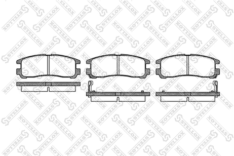 фото Stellox 302 002-SX Колодки дисковые з. Mitsubishi Galant 1. | перед | Stellox 302 002-SX Колодки дисковые з. Mitsubishi Galant 1. | перед |