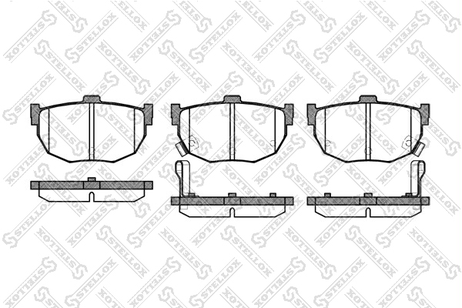 фото Stellox 305 032-SX Колодки дисковые з. Kia Cerato 04> | зад | Stellox 305 032-SX Колодки дисковые з. Kia Cerato 04> | зад |