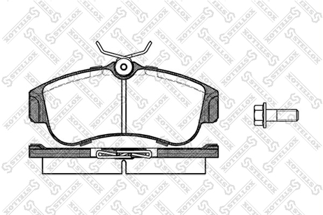 фото Stellox 331 000-SX Колодки дисковые п. Nissan Primera/Almer | перед | Stellox 331 000-SX Колодки дисковые п. Nissan Primera/Almer | перед |