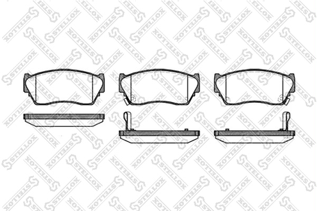 фото Stellox 375 002-SX Колодки дисковые п. Nissan Sunny 1.4-2.0 | перед | Stellox 375 002-SX Колодки дисковые п. Nissan Sunny 1.4-2.0 | перед |
