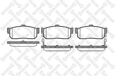 фото Stellox 377 012-SX Колодки дисковые з. Nissan Maxima 2.0/3. | зад | Stellox 377 012-SX Колодки дисковые з. Nissan Maxima 2.0/3. | зад |