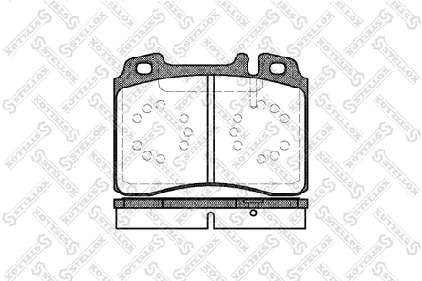 фото Stellox 390 000-SX Колодки дисковые п. MB w124 3.2 88-93 | перед | Stellox 390 000-SX Колодки дисковые п. MB w124 3.2 88-93 | перед |