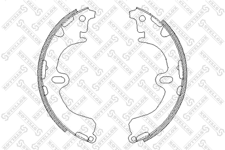 фото Stellox 391 100-SX Колодки барабанные Toyota Corolla 1.3-2. | зад | Stellox 391 100-SX Колодки барабанные Toyota Corolla 1.3-2. | зад |