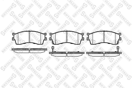 фото Stellox 426 032-SX Колодки дисковые п. Kia Clarus 00-02 | перед | Stellox 426 032-SX Колодки дисковые п. Kia Clarus 00-02 | перед |