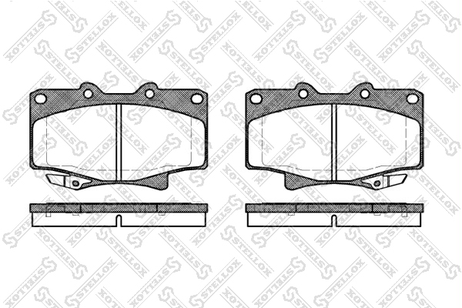 фото Stellox 440 004-SX Колодки дисковые п. Toyota Land Cruiser | перед | Stellox 440 004-SX Колодки дисковые п. Toyota Land Cruiser | перед |