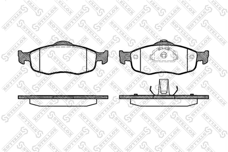 Stellox 443 000-SX Колодки дисковые п. Ford Mondeo 1.6-2.5/ | перед |